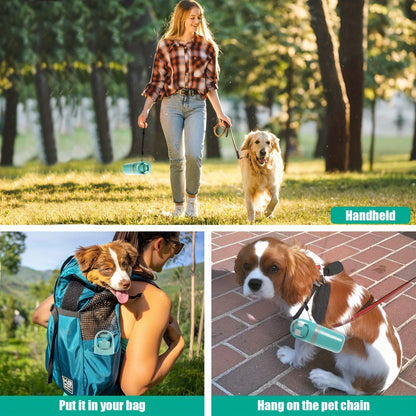 Pelle à déjections canines avec sac à cordon – Ramasse-crottes portable en EVA pour animaux, pelle et distributeur, pelle sanitaire légère pour chiens en extérieur, sans pile, facile à transporter
