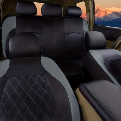 Housses de siège auto universelles en cuir synthétique, imperméables et matelassées, avec rembourrage en mousse, adaptées à toutes les saisons pour voitures, SUV et camions, gris, noir, rouge, bleu, lot de 1 ou 12 pièces