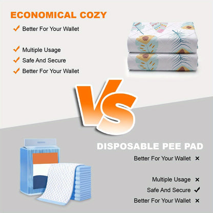 Lot de 2 alèses lavables pour chien – Tapis de dressage réutilisables, ultra-absorbants et anti-fuites avec envers antidérapant, lavables en machine pour parc, cage, apprentissage de la propreté et voyage