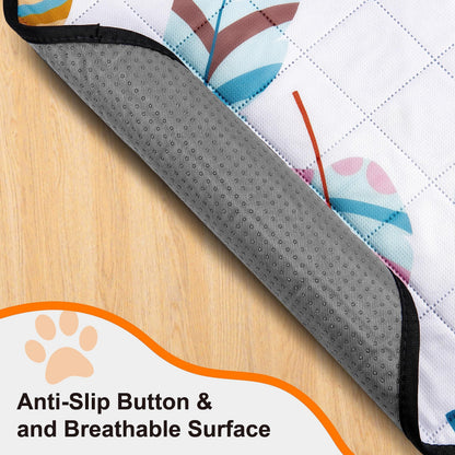 Lot de 2 alèses lavables pour chien – Tapis de dressage réutilisables, ultra-absorbants et anti-fuites avec envers antidérapant, lavables en machine pour parc, cage, apprentissage de la propreté et voyage