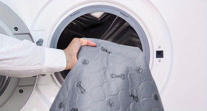 Alèses lavables et réutilisables pour chien avec motif os – Alèses d'entraînement pour chiot antidérapantes, imperméables et absorbantes, tapis de mise bas lavables en machine pour canapé, cage, parc et apprentissage de la propreté, plusieurs tailles