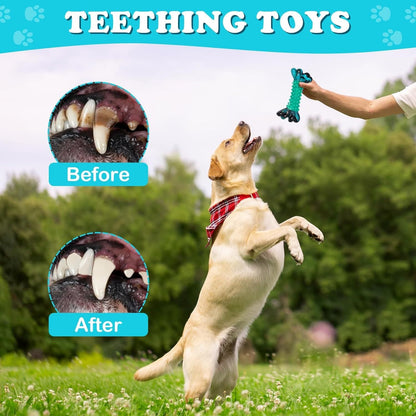 Os à mâcher en nylon pour chiens destructeurs – Jouet solide et durable pour chiens de races moyennes et grandes, os indestructible longue durée pour mâcheurs puissants, nettoyage des dents, disponible en lot de 1 ou 2 pièces