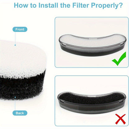 Filtres de rechange pour fontaine à eau pour chat et chien, pack de 4/8/16/20/24, charbon actif, filtration multiple, compatibles avec les distributeurs d'eau automatiques pour animaux NPET DF10 DF30