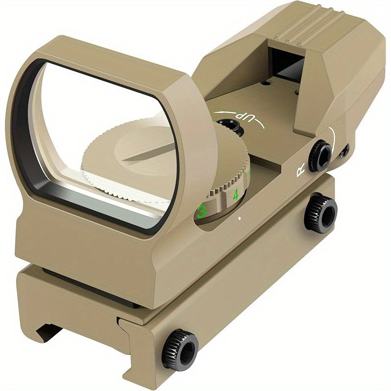 Viseur point rouge et vert 33 mm – 4 types de réticules, 5 niveaux de luminosité, lunette de visée ultralégère sans parallaxe pour fusils, fusils de chasse et carabines, pour la chasse, le tir sur cible et usage tactique, pile CR2032 incluse