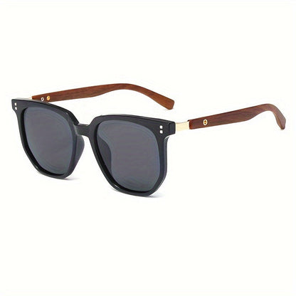 Lunettes de soleil unisexes vintage avec détails à clous, verres polarisés TR UV400 - Lunettes rétro style urbain pour hommes et femmes, idéales pour la conduite, les voyages et le quotidien, monture TR légère
