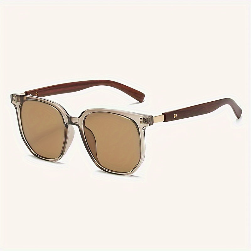 Lunettes de soleil unisexes vintage avec détails à clous, verres polarisés TR UV400 - Lunettes rétro style urbain pour hommes et femmes, idéales pour la conduite, les voyages et le quotidien, monture TR légère