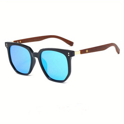 Lunettes de soleil unisexes vintage avec détails à clous, verres polarisés TR UV400 - Lunettes rétro style urbain pour hommes et femmes, idéales pour la conduite, les voyages et le quotidien, monture TR légère