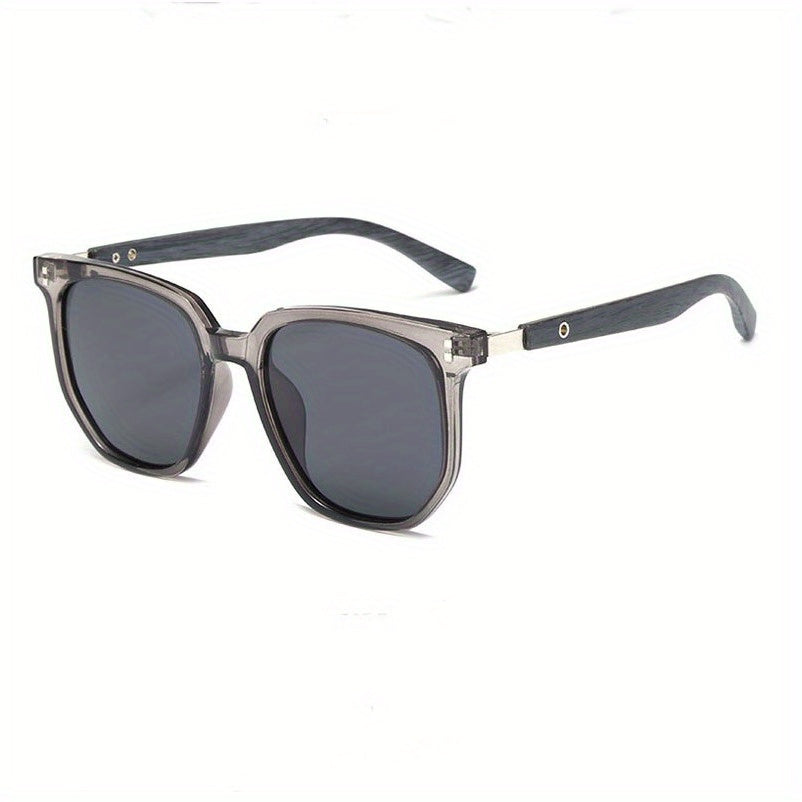 Lunettes de soleil unisexes vintage avec détails à clous, verres polarisés TR UV400 - Lunettes rétro style urbain pour hommes et femmes, idéales pour la conduite, les voyages et le quotidien, monture TR légère