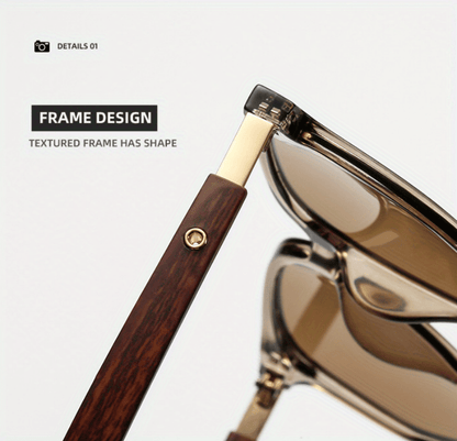 Lunettes de soleil unisexes vintage avec détails à clous, verres polarisés TR UV400 - Lunettes rétro style urbain pour hommes et femmes, idéales pour la conduite, les voyages et le quotidien, monture TR légère