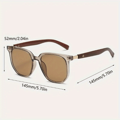 Lunettes de soleil unisexes vintage avec détails à clous, verres polarisés TR UV400 - Lunettes rétro style urbain pour hommes et femmes, idéales pour la conduite, les voyages et le quotidien, monture TR légère