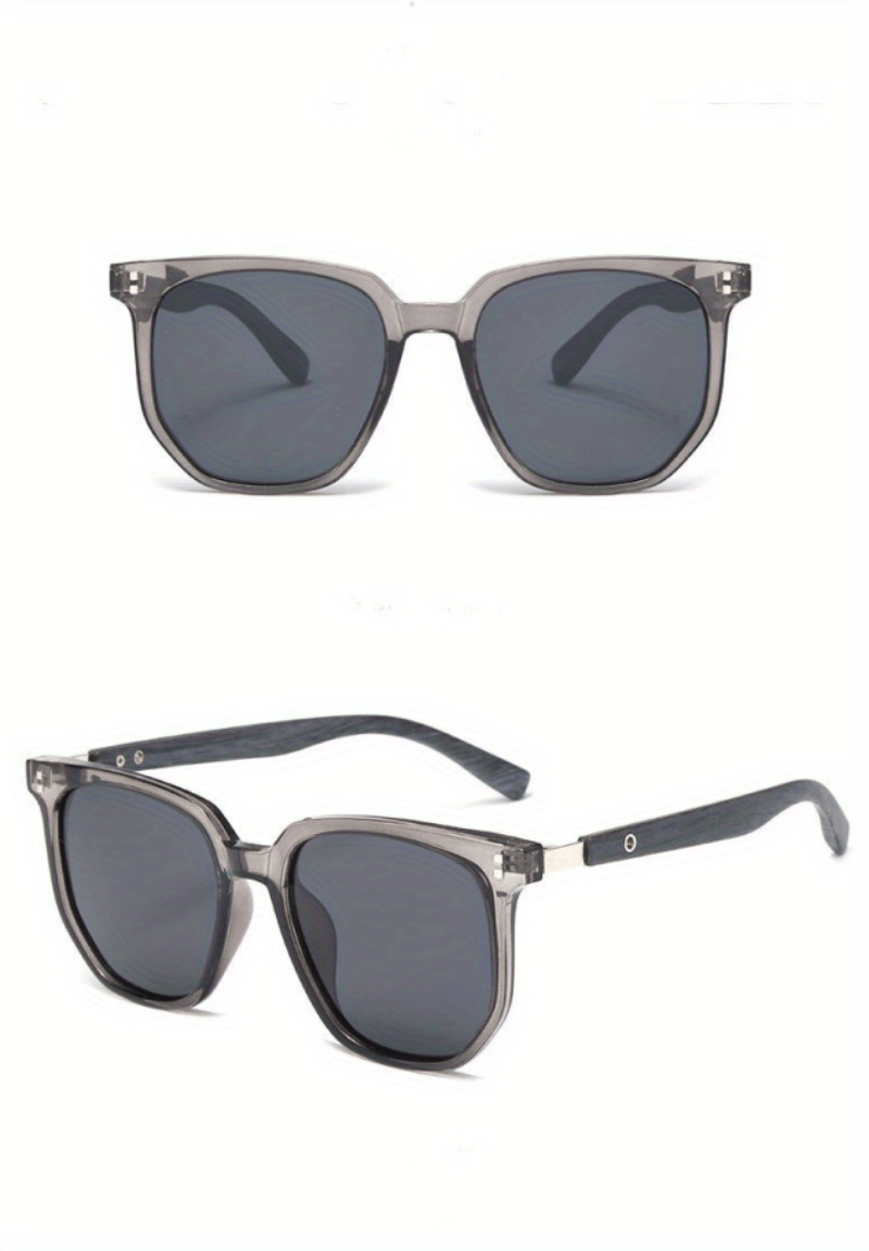 Lunettes de soleil unisexes vintage avec détails à clous, verres polarisés TR UV400 - Lunettes rétro style urbain pour hommes et femmes, idéales pour la conduite, les voyages et le quotidien, monture TR légère