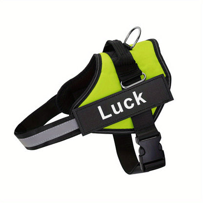 Harnais pour chien anti-traction personnalisé avec nom et numéro de téléphone – Gilet robuste anti-évasion pour le dressage et la promenade, tailles XS à XXL, 12 couleurs disponibles