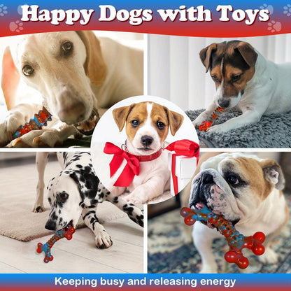 Jouets à mâcher indestructibles pour chiens, mâcheurs agressifs, grande race, jouet de dentition en nylon robuste, durable et solide, anti-ennui, jouet à mâcher interactif, occupe les chiens, rouge, 1 pce, 2 pces, 4 pces