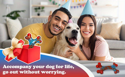 Jouets à mâcher indestructibles pour chiens, mâcheurs agressifs, grande race, jouet de dentition en nylon robuste, durable et solide, anti-ennui, jouet à mâcher interactif, occupe les chiens, rouge, 1 pce, 2 pces, 4 pces