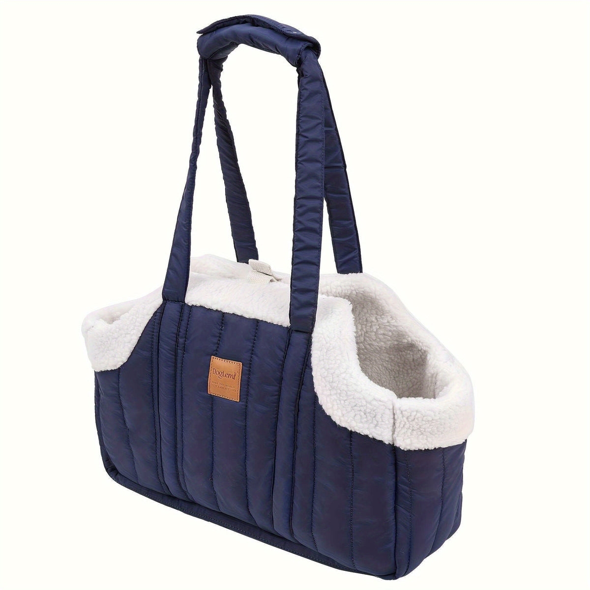 Sac de transport d'hiver pour animaux avec fermeture à pression – Sac fourre-tout chaud et confortable pour petits chiens et chats, idéal pour les activités en extérieur, disponible en marron, noir, beige, rose, vert et bleu