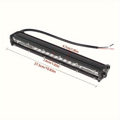 Kit de barres lumineuses LED tout-terrain – 2 barres LED de 10 pouces + 4 projecteurs de 4 pouces pour Jeep, camion, SUV, conduite tout-terrain 4x4, phares de travail étanches blanc brillant, installation facile (batterie non incluse)