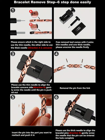 Bracelet magnétique sphérique pour homme en acier titane – Bracelet minimaliste élégant pour homme, cadeau idéal pour la fête des pères, disponible en noir, argent et or
