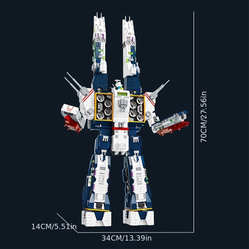 Ensemble de 4682 pièces de construction de robot, kit de construction à petites particules avancé, modèle de décoration intérieure à haute difficulté pour adultes et adolescents de 14 ans et plus, cadeau d'anniversaire ou de Noël