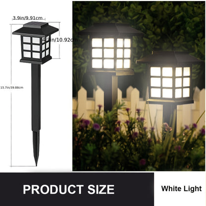 Lot de 6/12/24 lampes solaires d'extérieur pour jardin, étanches IP44 | Éclairage paysager LED blanc chaud/multicolore pour allée, cour, terrasse et décoration de fête – Marche/arrêt automatique