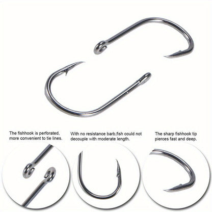 1000 hameçons assortis, tailles n°3 à n°12, en acier au carbone, pointus et ardillonnés, avec boîte de rangement portable, équipement de pêche en eau douce et en mer pour bar, truite et carpe – Noir et argent