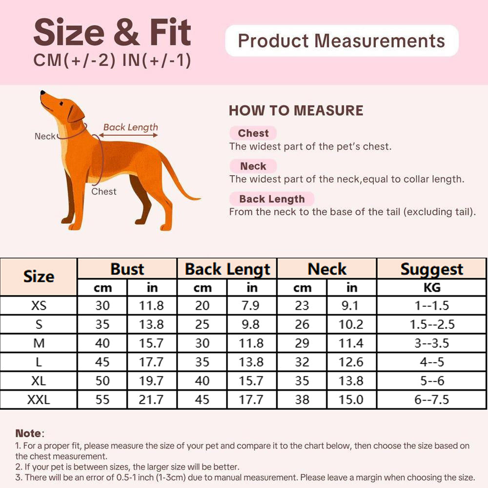Salopette polaire d'hiver pour petits chiens et chats – Combinaison rayée brodée avec motif ours, vêtements chauds pour animaux avec ouverture pour laisse, tenue confortable pour chiots et chatons pour les promenades en extérieur
