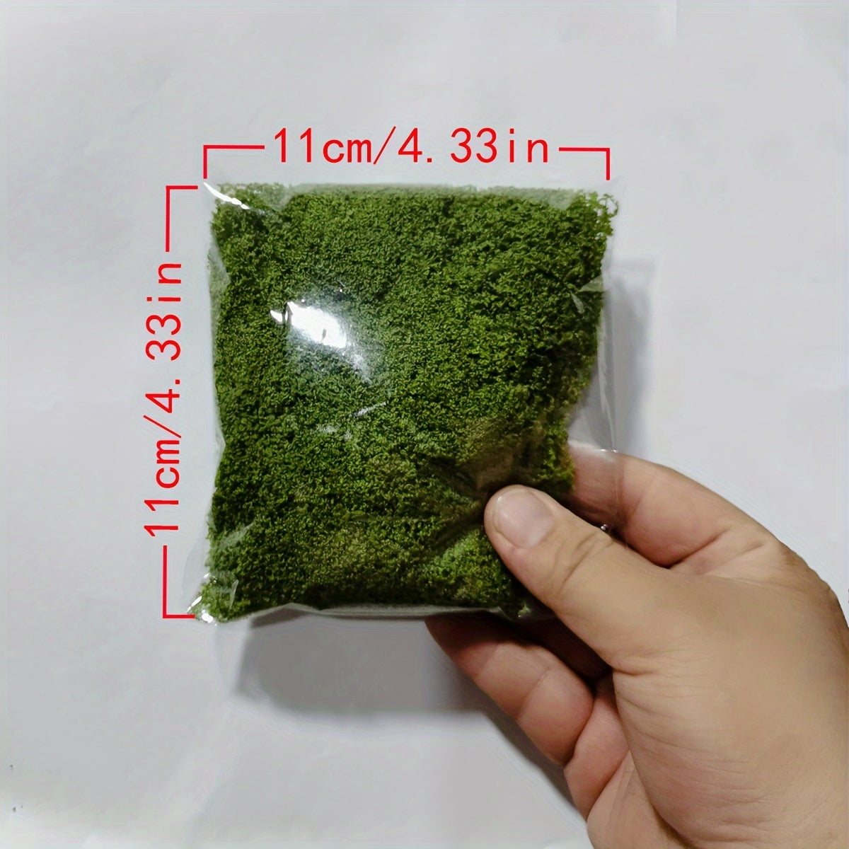Mousse artificielle réaliste pour terrariums, miniatures et paysages - Fausse mousse pour plantes en pot, maisons de poupées, dioramas, modélisme ferroviaire, aquariums et écosystèmes miniatures, entretien facile, 4 tailles de 10 g à 100 g