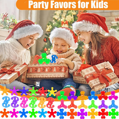 Lot de 30 mini fidget spinners, cadeaux d'invités en vrac, jouets rotatifs multicolores pour enfants, récompenses de classe, remplissage de sacs surprises, cadeaux d'anniversaire, d'Halloween et de Noël