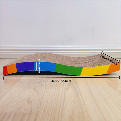 Corrugated Cat Scratching Board – Durable, Non-Shedding, High-Strength Cardboard Scratcher Pad for Indoor Cats, Keeps Cats Happy & Furniture Safe, Affordable Pet Toy