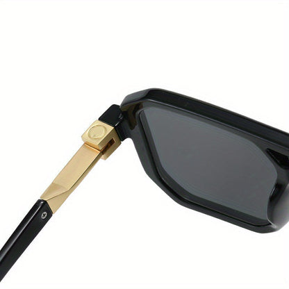 Lunettes de soleil unisexe à monture carrée oversize, protection UV, branches rétro écailles de tortue, pour hommes et femmes, voyage, plage, usage quotidien, inclut étui et chiffon de nettoyage, 6 couleurs