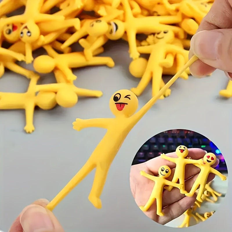 30 figurines extensibles Lala pour enfants - Mini poupées créatives en plastique semi-souple, jouet sensoriel anti-stress, cadeau idéal pour pochettes surprises, bas de Noël et fêtes pour garçons et filles, styles aléatoires
