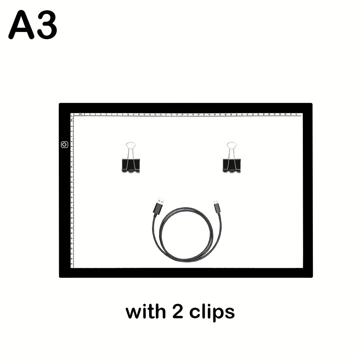 Tablette lumineuse LED A2 A3 A4 à luminosité réglable, double bande LED, table lumineuse pour diamond painting, croquis, dessin et art
