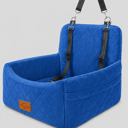 Siège rehausseur pour chien avec sangle de sécurité – Panier de voyage confortable et surélevé pour petits et moyens chiens, design stable et antidérapant, facile à nettoyer, 8 couleurs disponibles