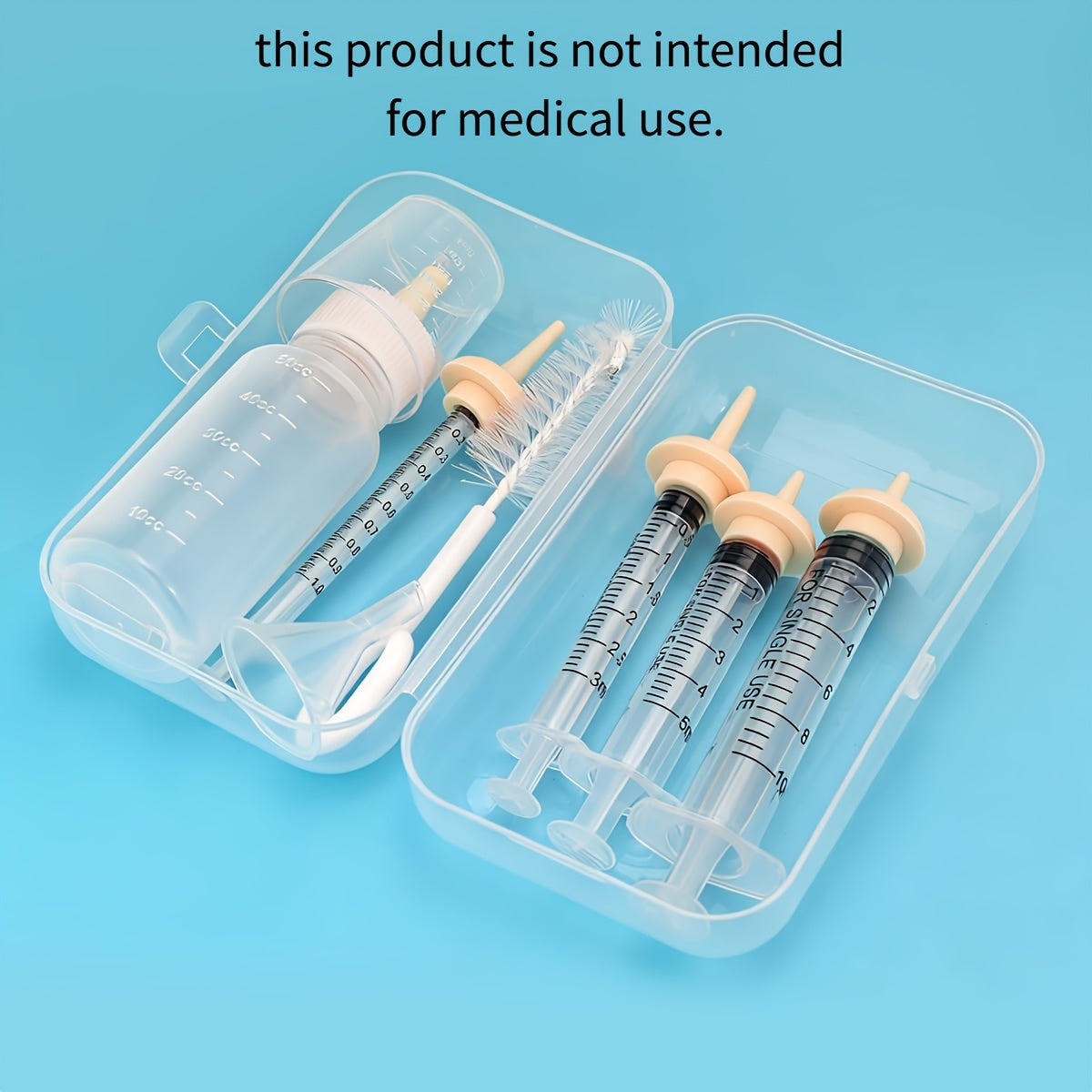Kit d'allaitement pour nouveau-nés de 11 pièces - Ensemble biberon pour chatons et chiots avec tétines de rechange et brosses de nettoyage, fournitures d'alimentation néonatales pour bébés chatons, chiots, écureuils et petits animaux