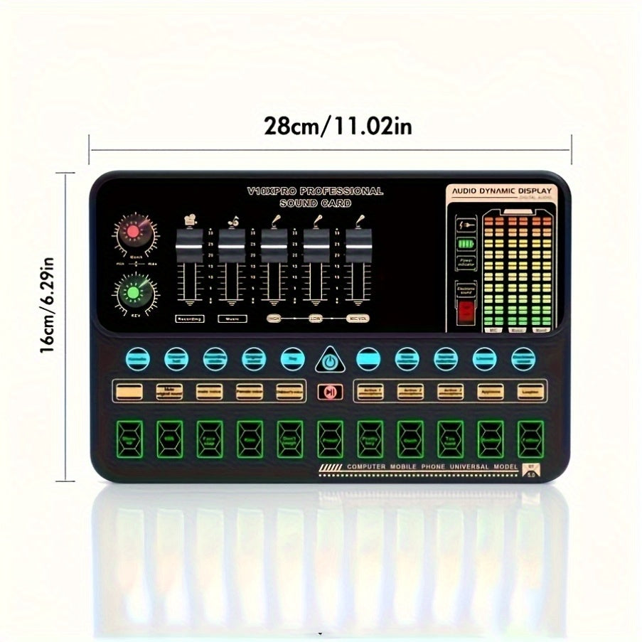 Kit de studio d'enregistrement pour podcast BM-800 avec carte son live, changeur de voix et écouteurs – Kit d'interface audio complet pour streaming, vlogging et diffusion en direct, plusieurs modèles disponibles