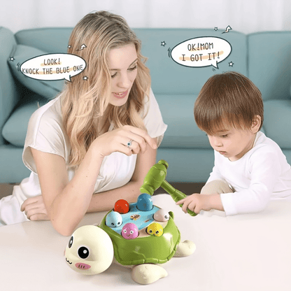 Toddler Hammer Toy Turtle Shape Sorter – Educational Colorful Pounding Bench for Kids, Shape Sorting Learning Game, Perfect Christmas Halloween Thanksgiving Gift for Boys & Girls 18M+