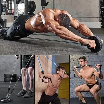 Lot de 5 bandes de résistance 113 kg – Bandes d'exercice ultra-résistantes et anti-casse pour hommes et femmes, extenseurs de musculation pour salle de sport à domicile, yoga, pilates, étirements