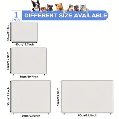 Tapis de nourrissage pour animaux en terre de diatomée motif chat – Tapis antidérapant et anti-rayures pour nourriture et eau pour chiens et chats, protecteur de sol durable et facile à nettoyer pour intérieur et extérieur, 50 x 60 cm