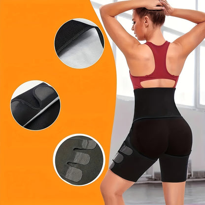 Shorty gainant taille haute pour femme 3-en-1, contrôle du ventre, rehausseur de fessiers, amincissant pour cuisses, sous-vêtement sculptant push-up S/M L/XL 2XL/3XL Bleu Argent