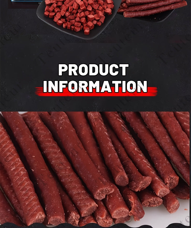 Bâtonnets de bœuf naturels de qualité supérieure pour chiens – Friandises protéinées sans céréales, type viande séchée et à mâcher pour chiots, chiens adultes de petite, moyenne et grande taille, récompenses d'éducation durables pour toutes les races