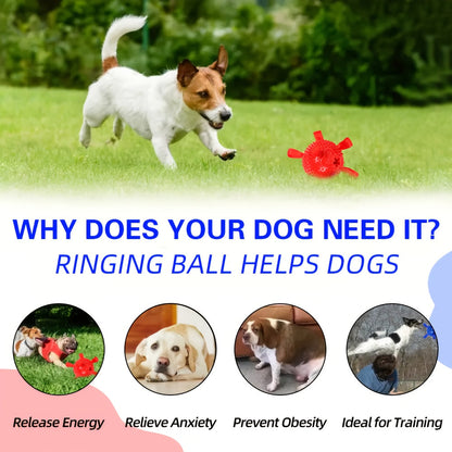 Balle de jeu résistante à la mastication pour chiens – Jouet durable pour le rapport et le dressage, idéal pour Golden Retriever, Bouledogue, Shiba Inu, Corgi et Berger Australien, pour le jeu en autonomie et l'obéissance.