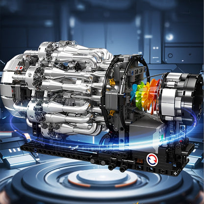 Kit de construction de voiture de sport Mould King 1214 pièces MOC – Modèle motorisé avec moteur électrique turboréacteur 10216, ensemble de briques inspiré de films pour adultes et adolescents | Cadeau STEM créatif pour les passionnés d'automobile