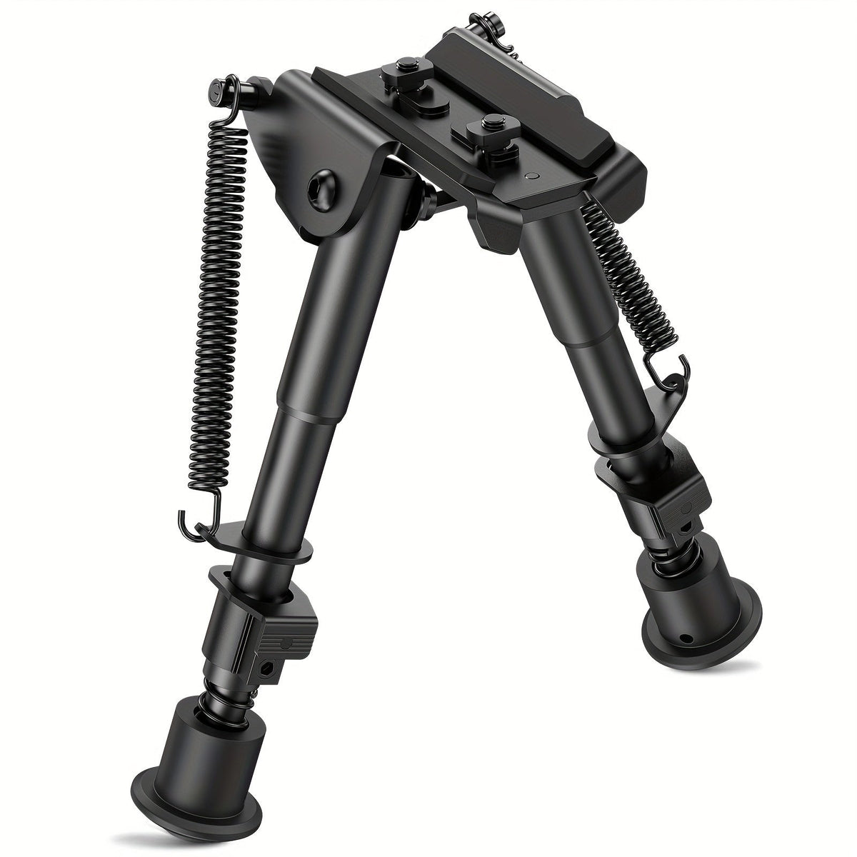 Bipied de tir réglable 6-9 pouces, 5 hauteurs, adaptateur à démontage rapide, pliable, rétractable, alliage d'aluminium léger, montage M-LOK, pieds en caoutchouc pour la chasse, le tir et les sports de plein air