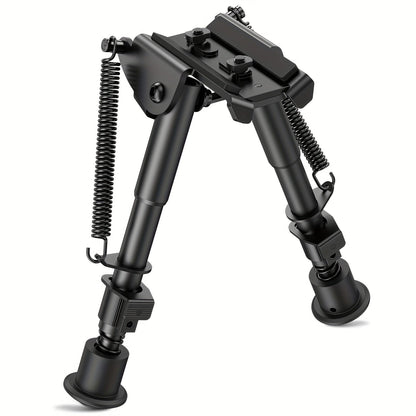 Bipied de tir réglable 6-9 pouces, 5 hauteurs, adaptateur à démontage rapide, pliable, rétractable, alliage d'aluminium léger, montage M-LOK, pieds en caoutchouc pour la chasse, le tir et les sports de plein air