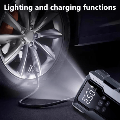 Démarreur de voiture portable 7-en-1 10000mAh – Batterie de secours multifonction avec lampe d'urgence LED pour moteurs essence (10 L) et diesel (9 L), kit d'outils d'urgence pour voiture