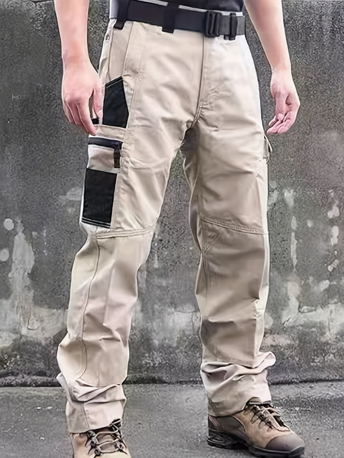 Pantalon cargo tactique pour homme, lot de 2, tissu ripstop, multi-poches, pantalon de travail d'extérieur pour camping, randonnée, chasse, pêche, coupe droite, passants de ceinture, S-XXXL