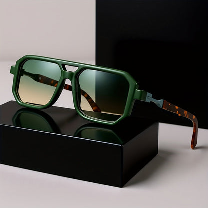 Lunettes de soleil unisexe à monture carrée oversize, protection UV, branches rétro écailles de tortue, pour hommes et femmes, voyage, plage, usage quotidien, inclut étui et chiffon de nettoyage, 6 couleurs