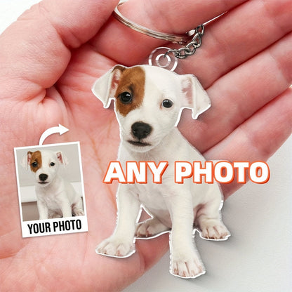 Porte-clés commémoratif personnalisé pour animal de compagnie – Porte-clés « Forever in Your Heart » pour chien ou chat perdu, cadeau de sympathie pour la perte d'un animal, souvenir gravé en mémoire d'un animal