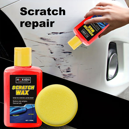 Pâte efface-rayures pour voiture – Kit professionnel de réparation de vernis pour imperfections de surface, tourbillons et rayures légères, kit d'entretien automobile de 150 ml pour la restauration de la peinture extérieure