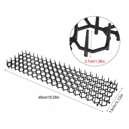 6-Pack Garden Cat Deterrent Spike Mats – Plastic Spiked Strips to Keep Cats & Dogs Out of Garden Beds, Protect Plants from Digging, Humane Outdoor Pet Repellent Mats for Yard Lawn Flower Beds