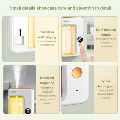 Aroma Diffuser with Essential Oils Set Large Capacity 7-Level Mist USB Powered Auto Shut-Off Bedroom Humidifier Home Aromatherapy Diffuser with Encounter Shangri-La Gardenia Hilton Ocean Scents